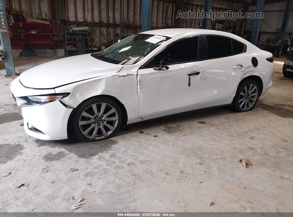 3MZBPADL3KM106034 2019 MAZDA 3 White Առջևի ձախ երեք քառորդ տեսարան