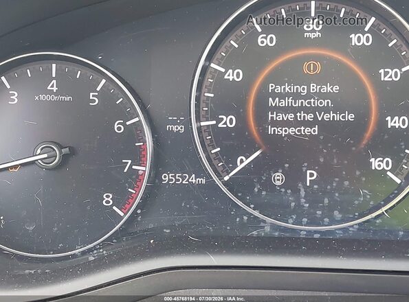 3MZBPAEM7KM101703 2019 MAZDA 3 Black Вид щитка приладів