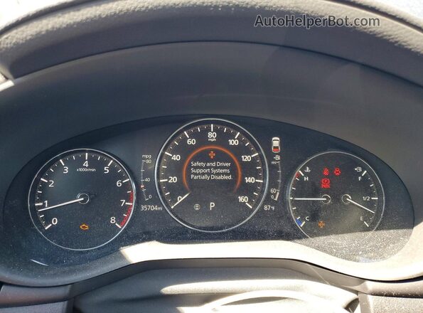 3MZBPBBL1MM214762 2021 MAZDA 3 Black Вид щитка приладів