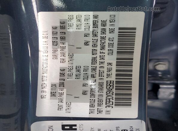3MZBPBCM0SM459699 2025 MAZDA 3 Gray Widok wnętrza 360 stopni