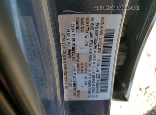 3MZBPBCM5RM416289 2024 MAZDA 3 Blue Vista del compartimento del motor