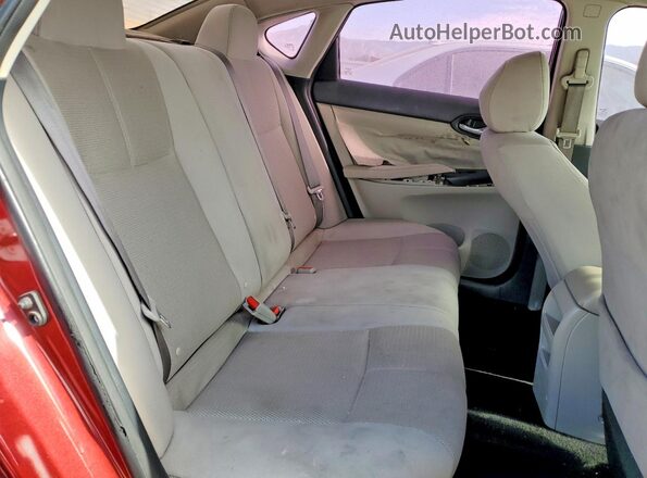 3N1AB7AD4HL603110 2017 NISSAN SENTRA Red Widok tylnych siedzeń