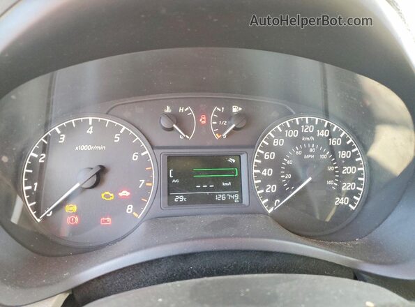 3N1AB7AD4HL603110 2017 NISSAN SENTRA Red Widok zestawu wskaźników