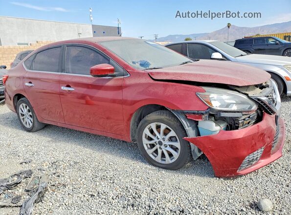 3N1AB7AD4HL603110 2017 NISSAN SENTRA Red Przód prawy