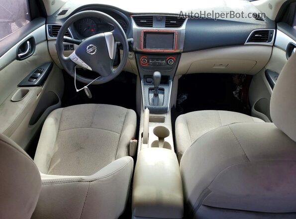 3N1AB7AD4HL603110 2017 NISSAN SENTRA Red Widok deski rozdzielczej