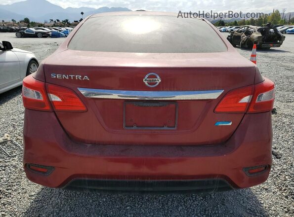 3N1AB7AD4HL603110 2017 NISSAN SENTRA Red Widok z tyłu