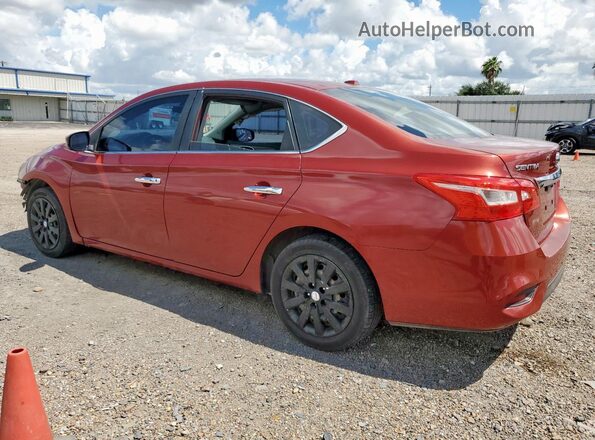3N1AB7AP0GL645511 2016 NISSAN SENTRA Maroon Rear left