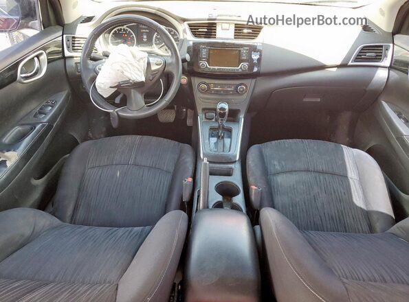 3N1AB7AP0GL645511 2016 NISSAN SENTRA Maroon Dashboard view