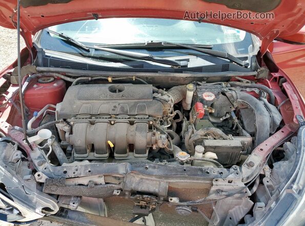 3N1AB7AP0GL645511 2016 NISSAN SENTRA Maroon Rear interior view