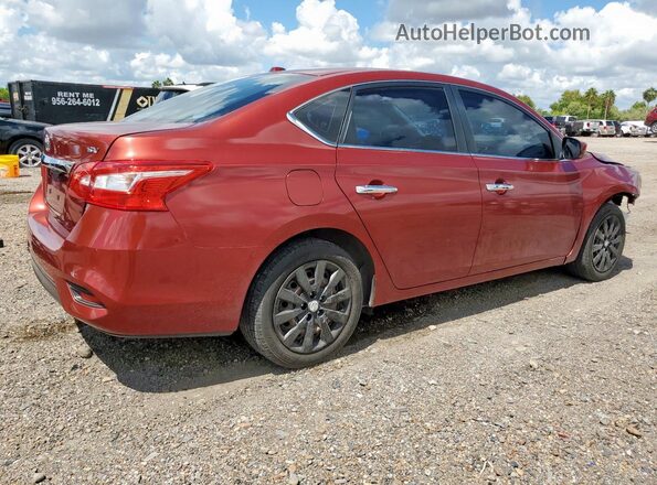 3N1AB7AP0GL645511 2016 NISSAN SENTRA Maroon Rear right