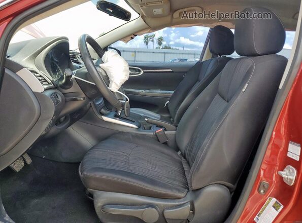 3N1AB7AP0GL645511 2016 NISSAN SENTRA Maroon Front interior view