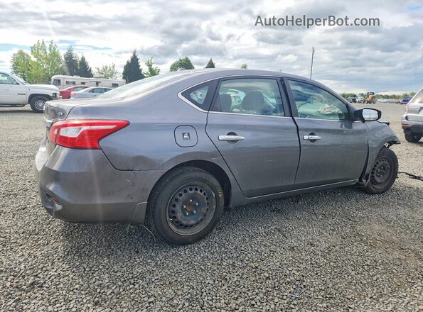3N1AB7AP0GL652216 2016 NISSAN SENTRA Gray Trasero derecho