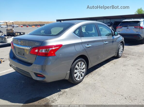 3N1AB7AP0GL652894 2016 NISSAN SENTRA Gray Trasero derecho