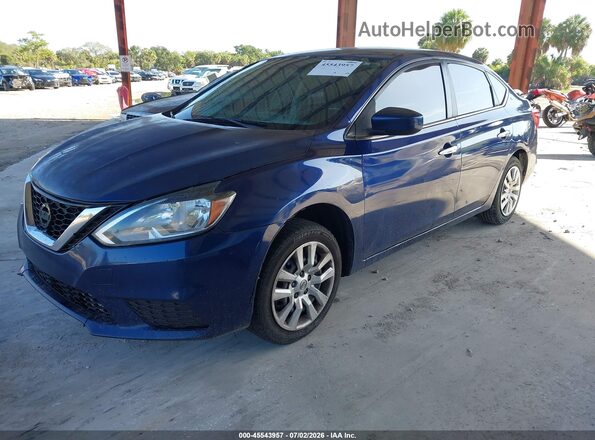 3N1AB7AP0GL653415 2016 NISSAN SENTRA Dark Blue Front left