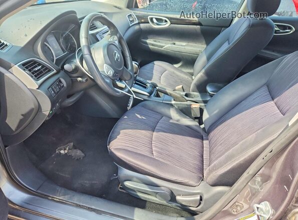 3N1AB7AP0GL677987 2016 NISSAN SENTRA Gray Widok wnętrza z przodu