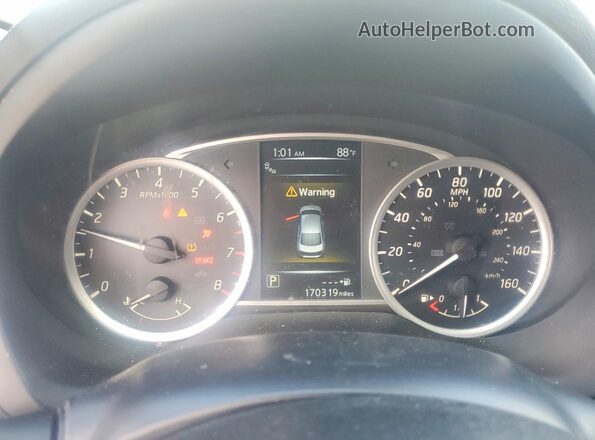 3N1AB7AP0GY247881 2016 NISSAN SENTRA White Instrument cluster view