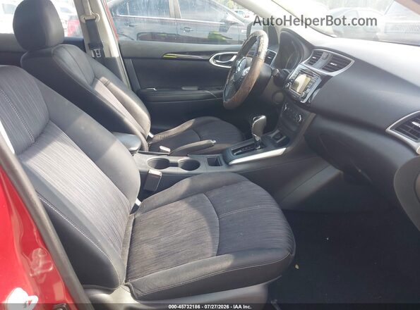 3N1AB7AP0HL643758 2017 NISSAN SENTRA Red წინა სალონის ხედი