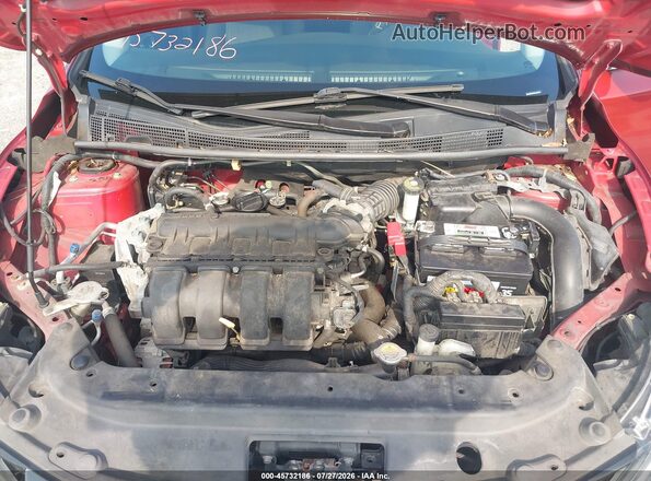 3N1AB7AP0HL643758 2017 NISSAN SENTRA Red უკანა ხედი