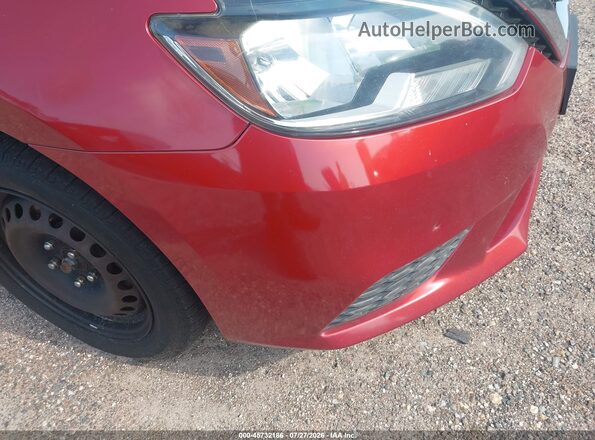 3N1AB7AP0HL643758 2017 NISSAN SENTRA Red წინა ხედი