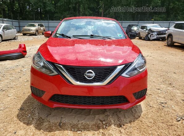 3N1AB7AP0HL714411 2017 NISSAN SENTRA Red Front view