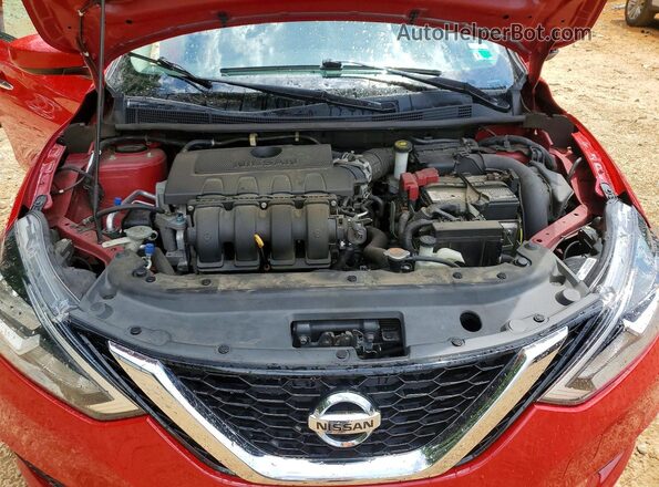 3N1AB7AP0HL714411 2017 NISSAN SENTRA Red Rear interior view