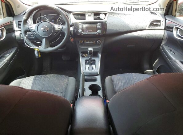 3N1AB7AP0HL714411 2017 NISSAN SENTRA Red Dashboard view