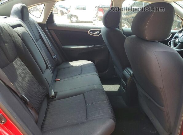 3N1AB7AP0HL714411 2017 NISSAN SENTRA Red Rear seats view