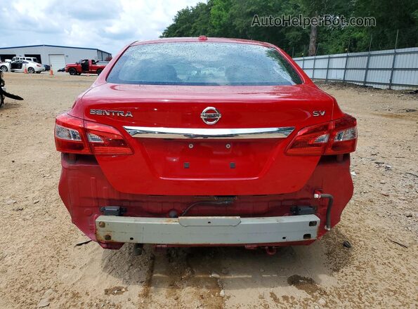 3N1AB7AP0HL714411 2017 NISSAN SENTRA Red Rear view