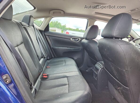 3N1AB7AP0HY205275 2017 NISSAN SENTRA Blue Rear seats view