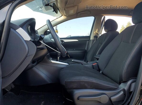 3N1AB7AP0HY222058 2017 NISSAN SENTRA Black Вид салону спереду