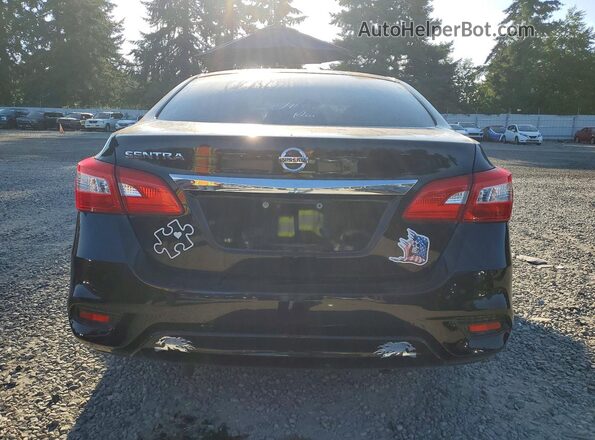 3N1AB7AP0HY222058 2017 NISSAN SENTRA Black Вид ззаду