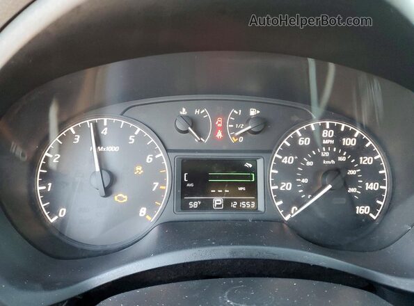3N1AB7AP0HY222058 2017 NISSAN SENTRA Black Вид щитка приладів