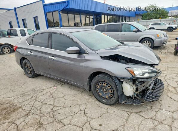 3N1AB7AP0HY229818 2017 NISSAN SENTRA Gray წინა მარჯვენა