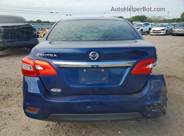 3N1AB7AP0HY269557 2017 NISSAN SENTRA Blue Rear view