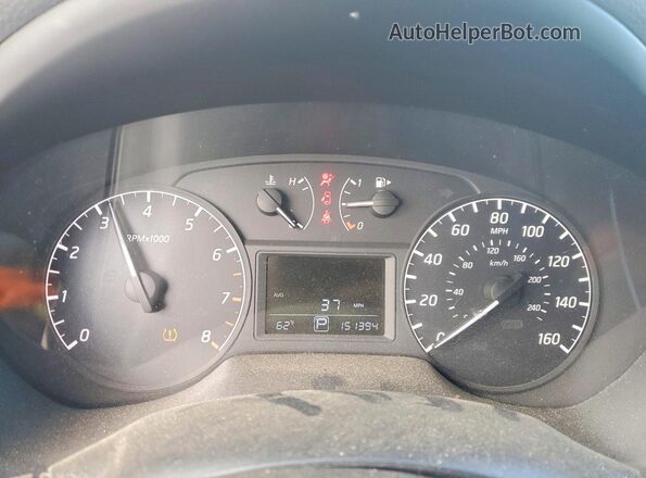 3N1AB7AP0HY269557 2017 NISSAN SENTRA Blue Instrument cluster view