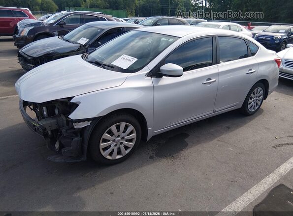 3N1AB7AP0HY277898 2017 NISSAN SENTRA Silver Vista tres cuartos delantera izquierda