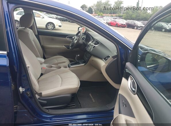 3N1AB7AP0HY303562 2017 NISSAN SENTRA Blue წინა სალონის ხედი