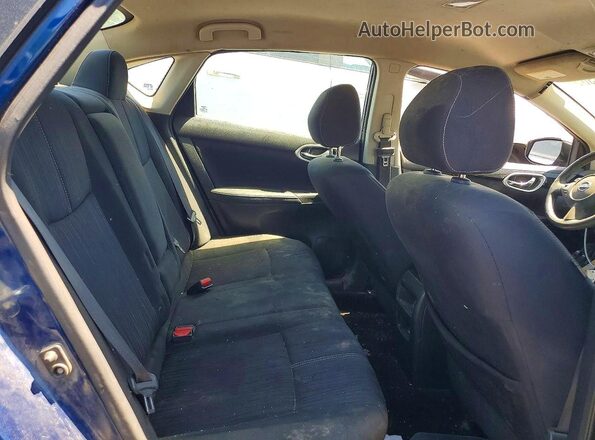3N1AB7AP0HY318885 2017 NISSAN SENTRA Blue Rear seats view