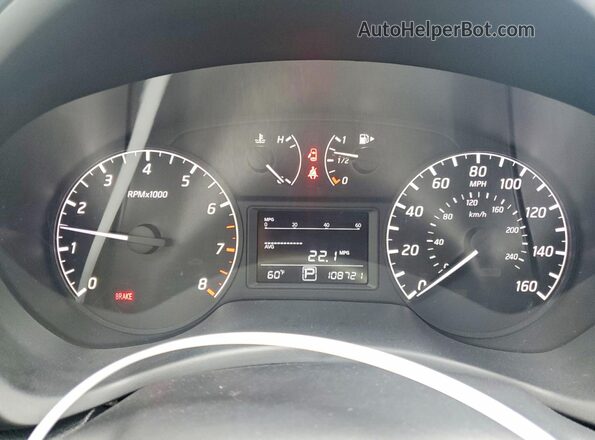 3N1AB7AP0HY350266 2017 NISSAN SENTRA White ხელსაწყოთა პანელის ხედი