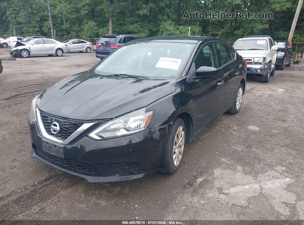 3N1AB7AP0HY354186 2017 NISSAN SENTRA Black Front left