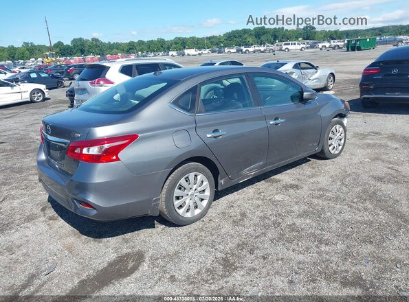 3N1AB7AP0HY354513 2017 NISSAN SENTRA Gray Задня права чверть