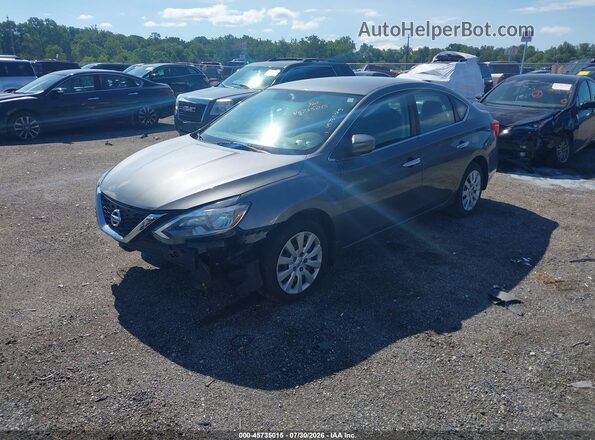 3N1AB7AP0HY354513 2017 NISSAN SENTRA Gray Передня ліва чверть