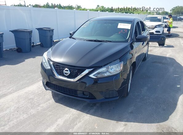 3N1AB7AP0JL614931 2018 NISSAN SENTRA Черный Передняя левая четверть
