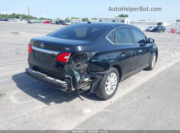 3N1AB7AP0JL614931 2018 NISSAN SENTRA Черный Задняя правая четверть