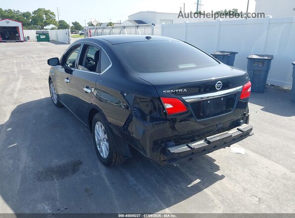 3N1AB7AP0JL614931 2018 NISSAN SENTRA Черный Задняя левая четверть