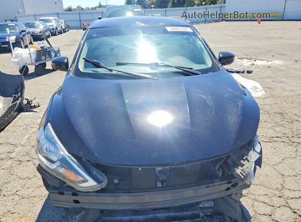 3N1AB7AP0JY213446 2018 NISSAN SENTRA Black წინა ხედი