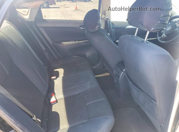 3N1AB7AP0JY213446 2018 NISSAN SENTRA Black უკანა სავარძლების ხედი