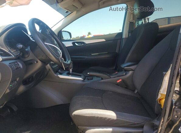 3N1AB7AP0JY213446 2018 NISSAN SENTRA Black წინა სალონის ხედი