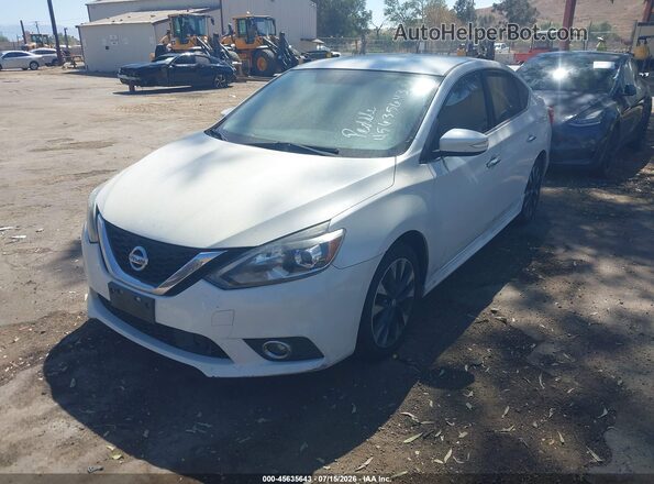 3N1AB7AP0JY218601 2018 NISSAN SENTRA White Առջևի ձախ երեք քառորդ տեսարան