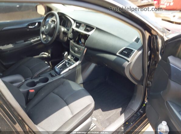 3N1AB7AP0JY267961 2018 NISSAN SENTRA Black წინა სალონის ხედი